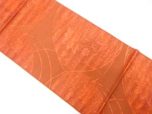 未使用品 花唐草模様織り出し 名古屋帯